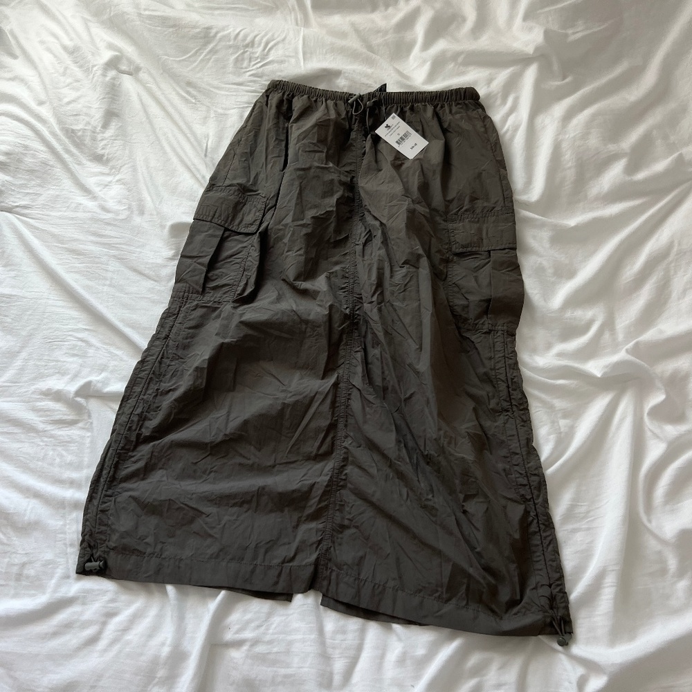 Cotton on parachute midi skirt